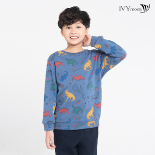 Áo thun dài tay kẻ ngang bé trai ivy moda ms 58k1539