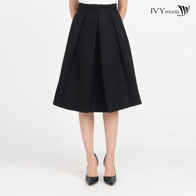 Chân váy kẻ xếp ly nữ IVY moda MS 31M8568