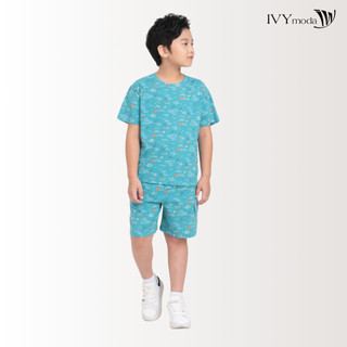 Bộ thun bé trai họa tiết ivy moda ms 57k1560