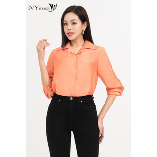 Áo sơ mi cánh cam nữ ivy moda ms 16m8413