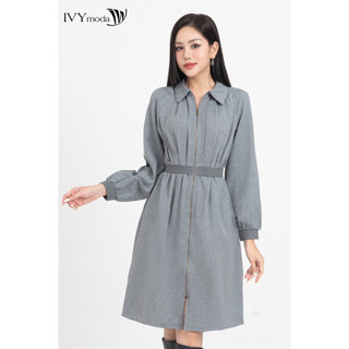Đầm cổ đức kéo khoá nữ ivy moda ms 47b9472