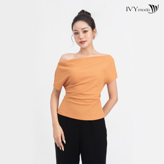 Áo thun cổ đổ nữ IVY moda MS 57M8318