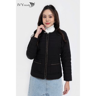 Áo phao chần bông viền vặn thừng nữ IVY moda MS 70B8885