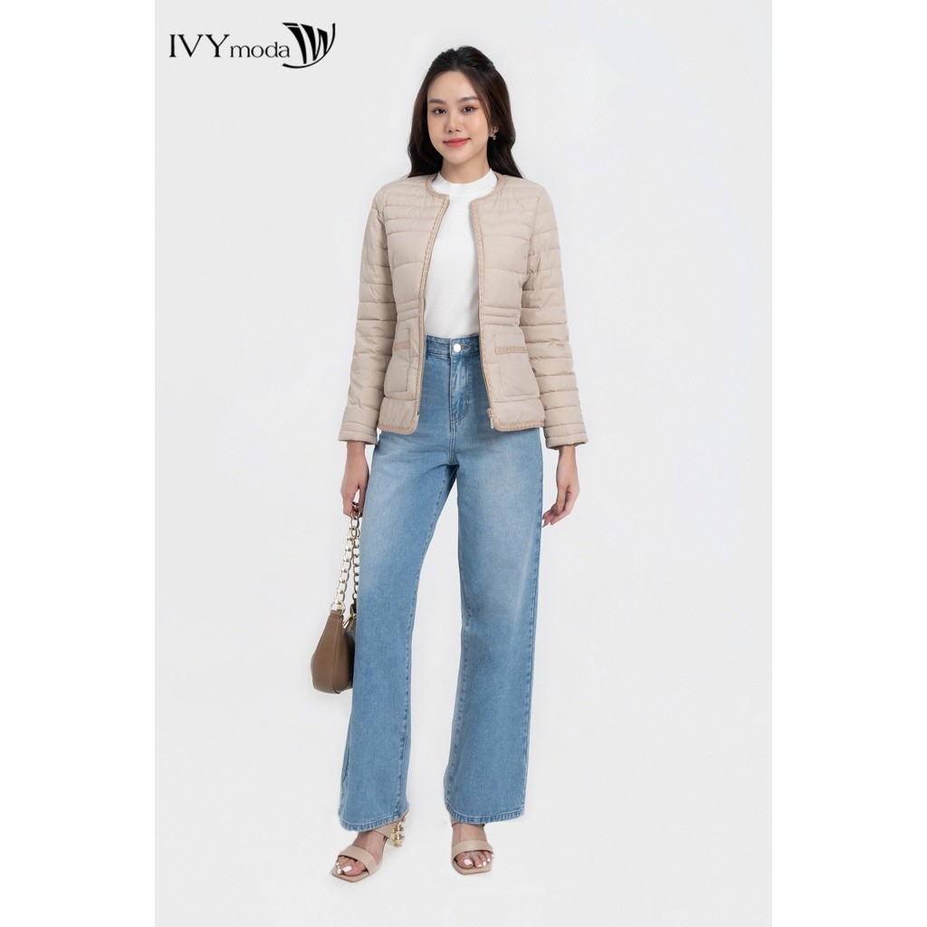 Áo phao chần bông viền vặn thừng nữ IVY moda MS 70B8885 | BigBuy360 - bigbuy360.vn