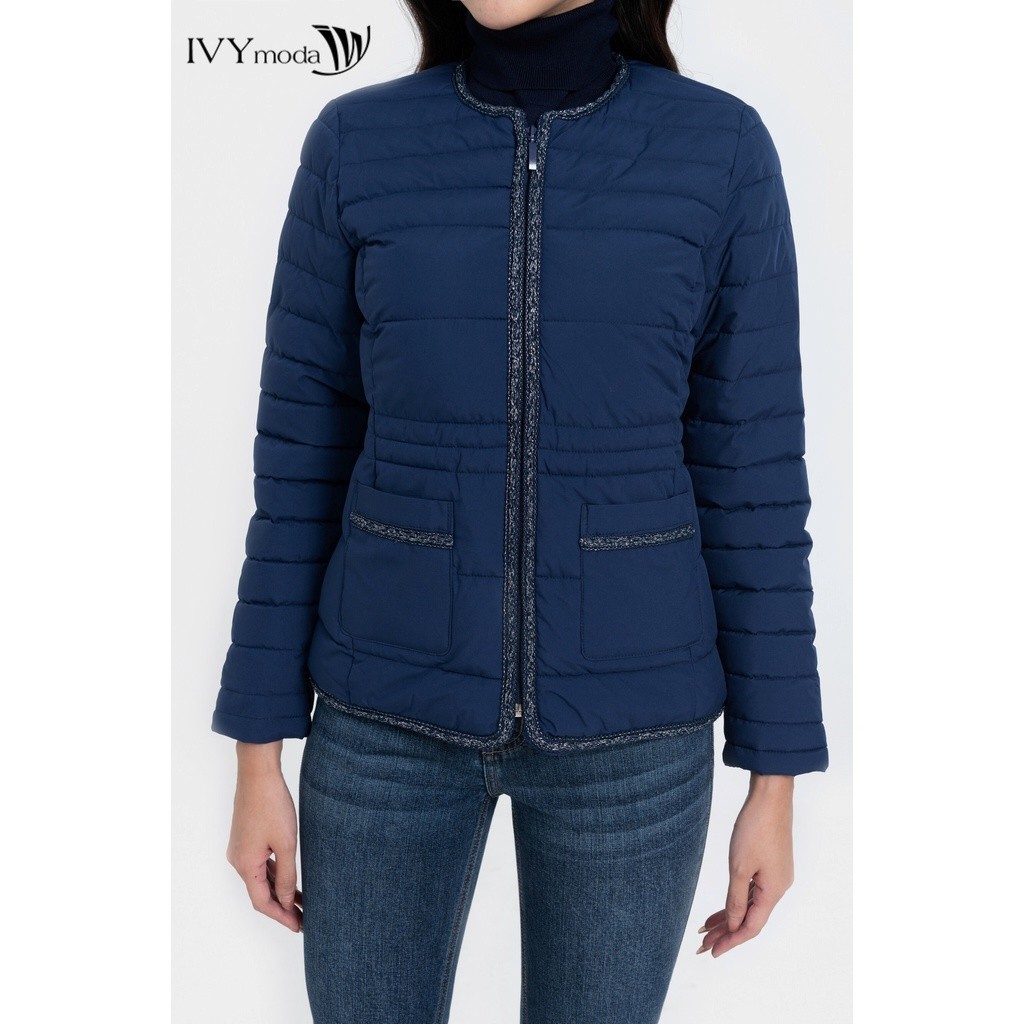 Áo phao chần bông viền vặn thừng nữ IVY moda MS 70B8885 | BigBuy360 - bigbuy360.vn