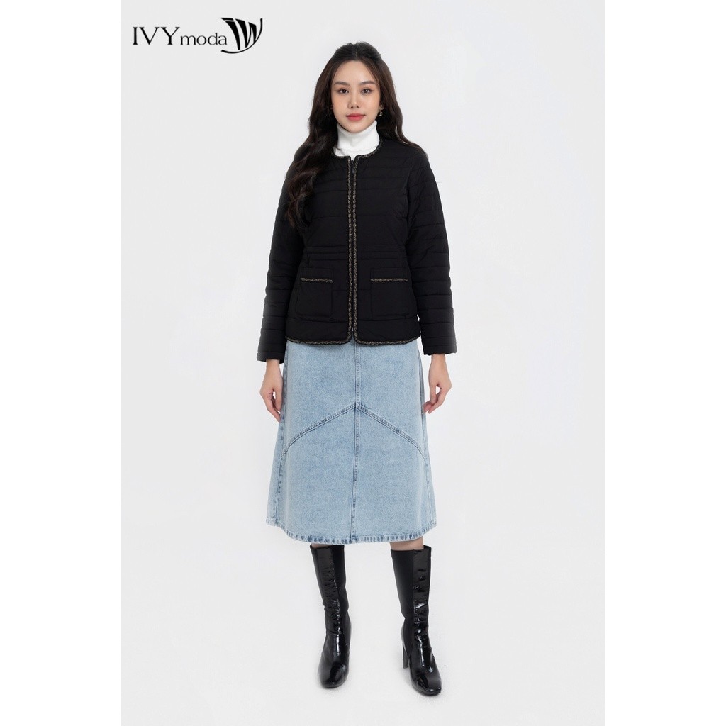 Áo phao chần bông viền vặn thừng nữ IVY moda MS 70B8885 | BigBuy360 - bigbuy360.vn