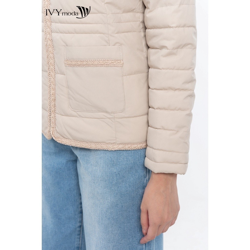 Áo phao chần bông viền vặn thừng nữ IVY moda MS 70B8885 | BigBuy360 - bigbuy360.vn