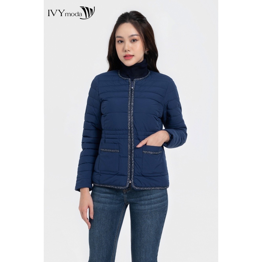 Áo phao chần bông viền vặn thừng nữ IVY moda MS 70B8885 | BigBuy360 - bigbuy360.vn