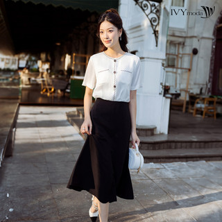 Đầm lụa đuôi cá nữ, đầm công sở dạo phố nữ IVY moda MS 48M8404