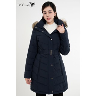 Áo phao kèm đai dáng dài IVY moda MS 71B8887