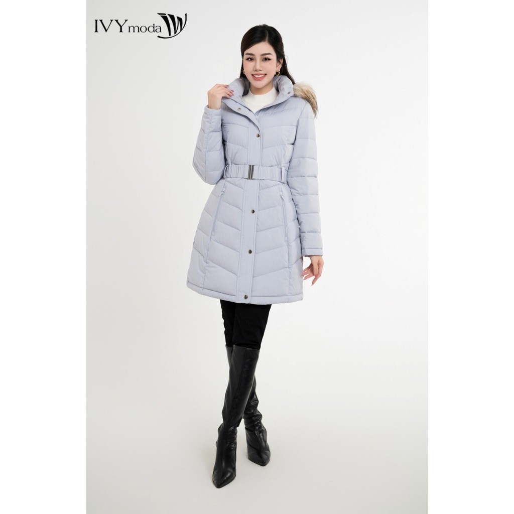 Áo phao kèm đai dáng dài IVY moda MS 71B8887 | BigBuy360 - bigbuy360.vn