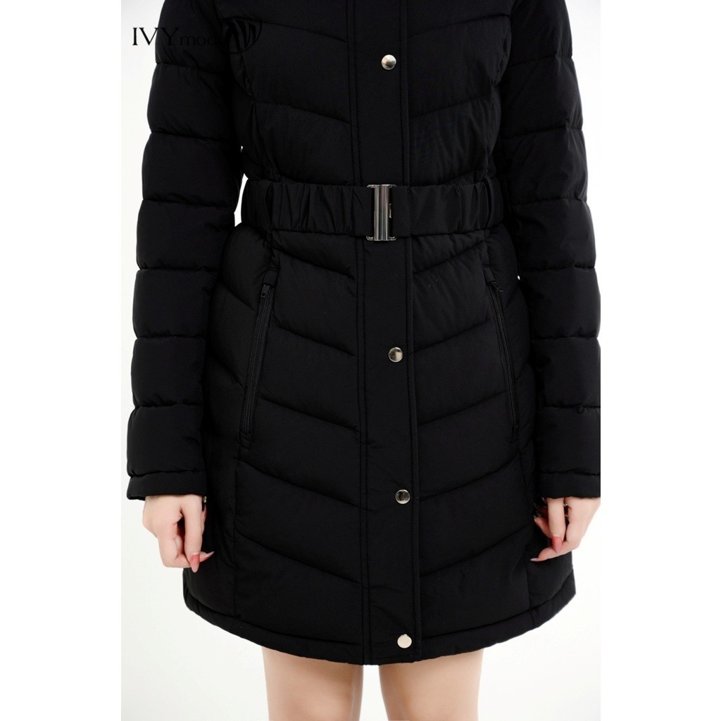 Áo phao kèm đai dáng dài IVY moda MS 71B8887 | BigBuy360 - bigbuy360.vn