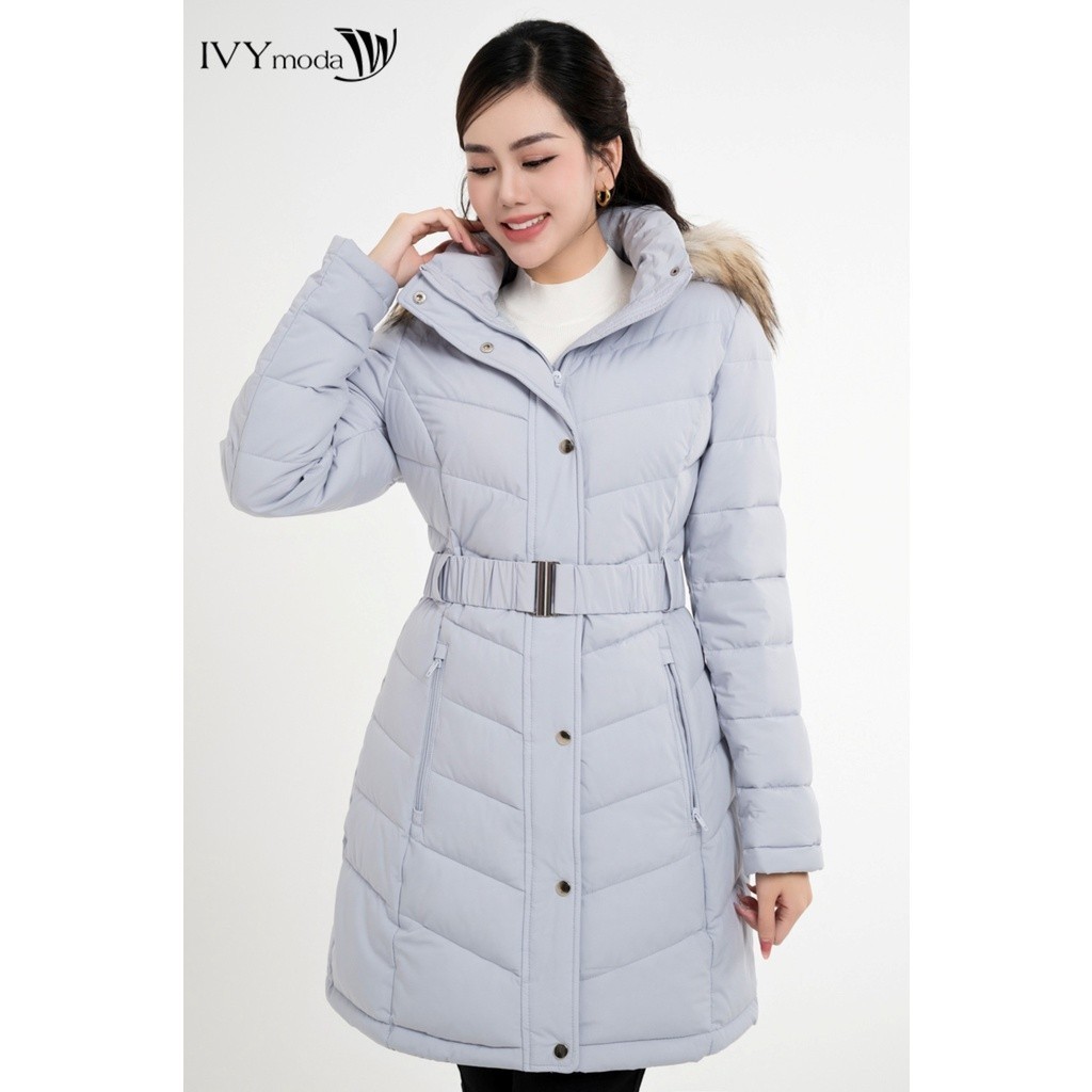 Áo phao kèm đai dáng dài IVY moda MS 71B8887 | BigBuy360 - bigbuy360.vn