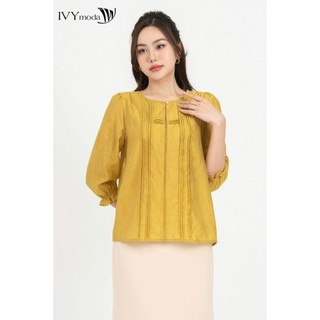 Áo kiểu tay lỡ phối viền nữ ivy moda ms 17m8247