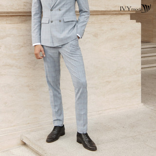 Quần âu nam kẻ caro ivy moda ms 22e2769