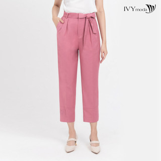 Quần baggy dây lưng thắt nơ nữ ivy moda ms 22m8344