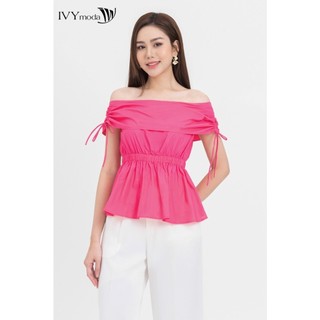 Áo trễ vai dáng peplum nữ ivy moda ms 16m8306