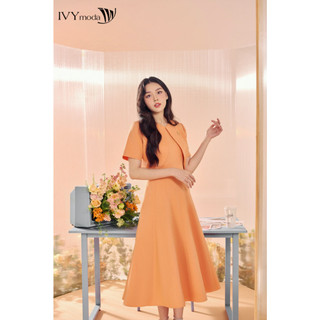 Peony set - bộ áo khoác kiểu và đầm xòe nữ ivy moda ms 61m8784