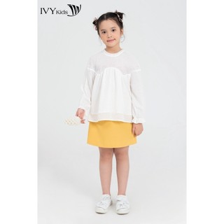 Áo dài tay dáng babydoll bé gái ivy moda ms 17g1594
