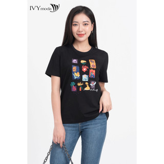 Áo thun nữ flower ivy moda ms 57m8452
