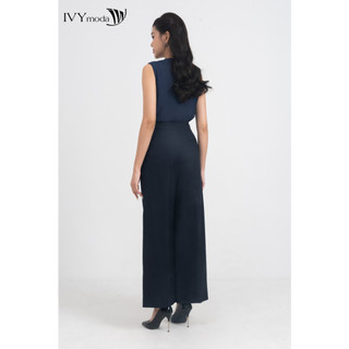Áo sơ mi lụa khóa kiểu nữ IVY moda MS 15M8565