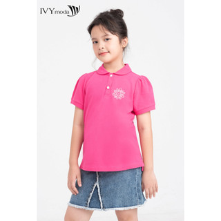 Áo thun thêu cute bé gái ivy moda ms 57g1639