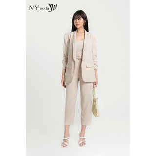 Bộ áo blazer nữ và quần baggy ivy moda ms 67m7946