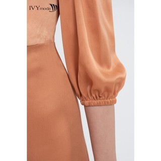 Đầm lụa lệch tà dáng maxi IVY moda MS 48M8002