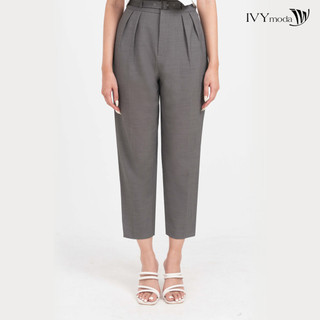 Quần baggy nữ phối đai ivy moda ms 22m7779