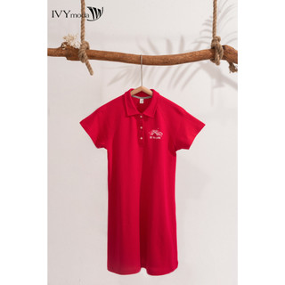 Đầm thun polo bé gái ivy moda ms 42g1640