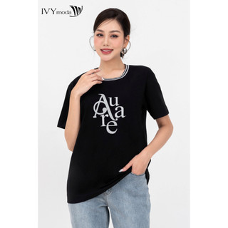Áo thun auare nữ ivy moda ms 57m8381