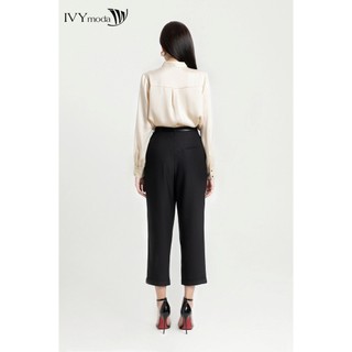 Áo lụa nữ phối bèo IVY moda MS 17M7972