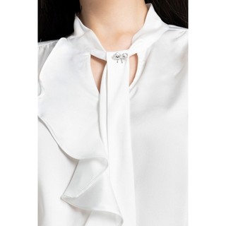 Áo lụa nữ phối bèo IVY moda MS 17M7972