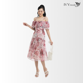 Đầm voan đuôi cá ivy moda ms 48t0211