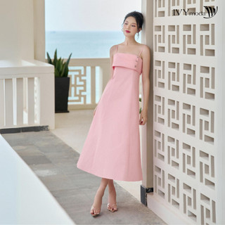 Đầm quây ngực đính khuy nữ ivy moda ms 41m8276