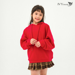 Áo hoodie bé gái in họa tiết lưng ivy moda ms 59g1577