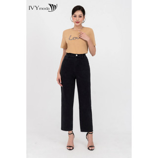 Quần jeans ống đứng nữ ivy moda ms 25m7852