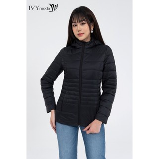 Áo khoác phao cổ mũ tháo rời nữ IVY moda MS 70B8850