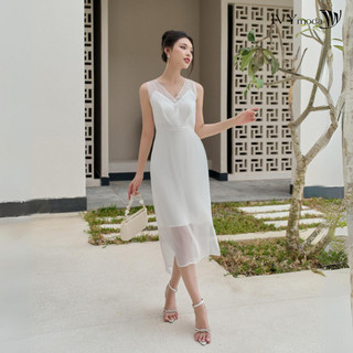 Đầm chiffon cổ v nữ ivy moda ms 41m8317