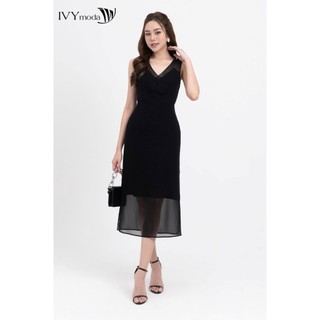Đầm Chiffon cổ V nữ IVY moda MS 41M8317