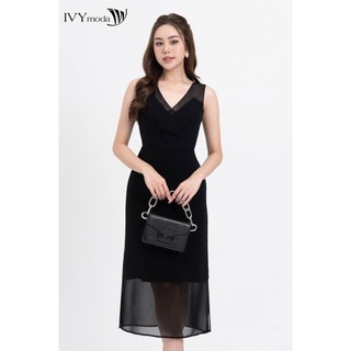Đầm Chiffon cổ V nữ IVY moda MS 41M8317