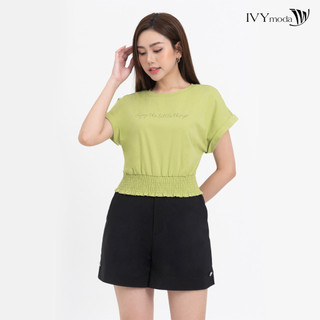 Áo thun nữ bo gấu ivy moda ms 57m8249