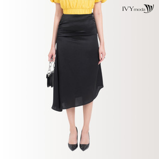Chân váy lệch tà phối dây rút ivy moda ms 31m8329