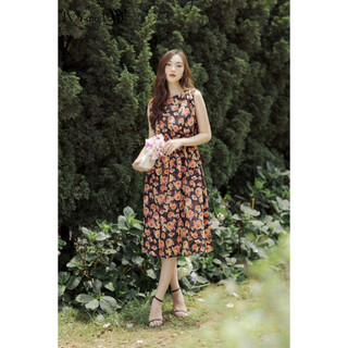 Đầm xòe thắt dây eo IVY moda MS 41M7404