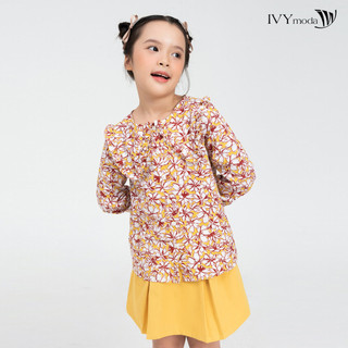 Quần sooc khaki giả váy bé gái ivy moda ms 20g1601