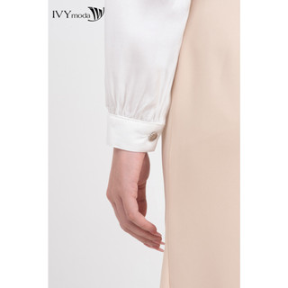 Áo sơ mi nữ cổ sen IVY moda MS 17M7757