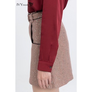 Áo lụa cổ đổ nữ IVY moda MS 17M7985