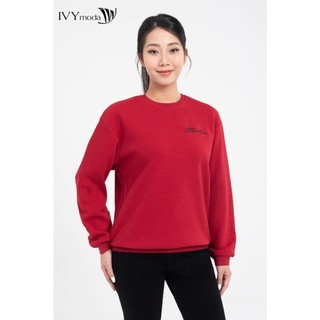 Áo thun nữ thêu chữ ivy moda ms 58m8115