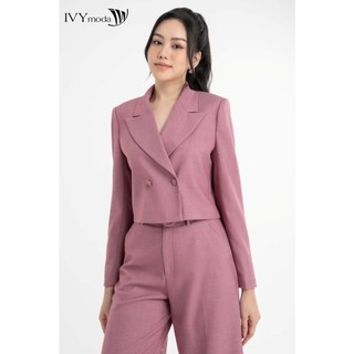 Áo blazer croptop nữ ivy moda ms 67m8069