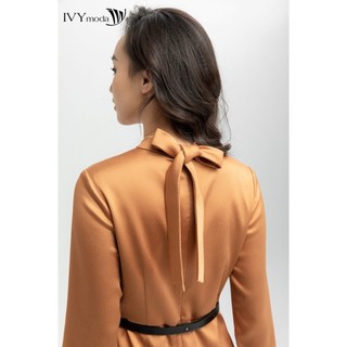 Đầm lụa nữ thắt nơ phía sau IVY moda MS 48M6193